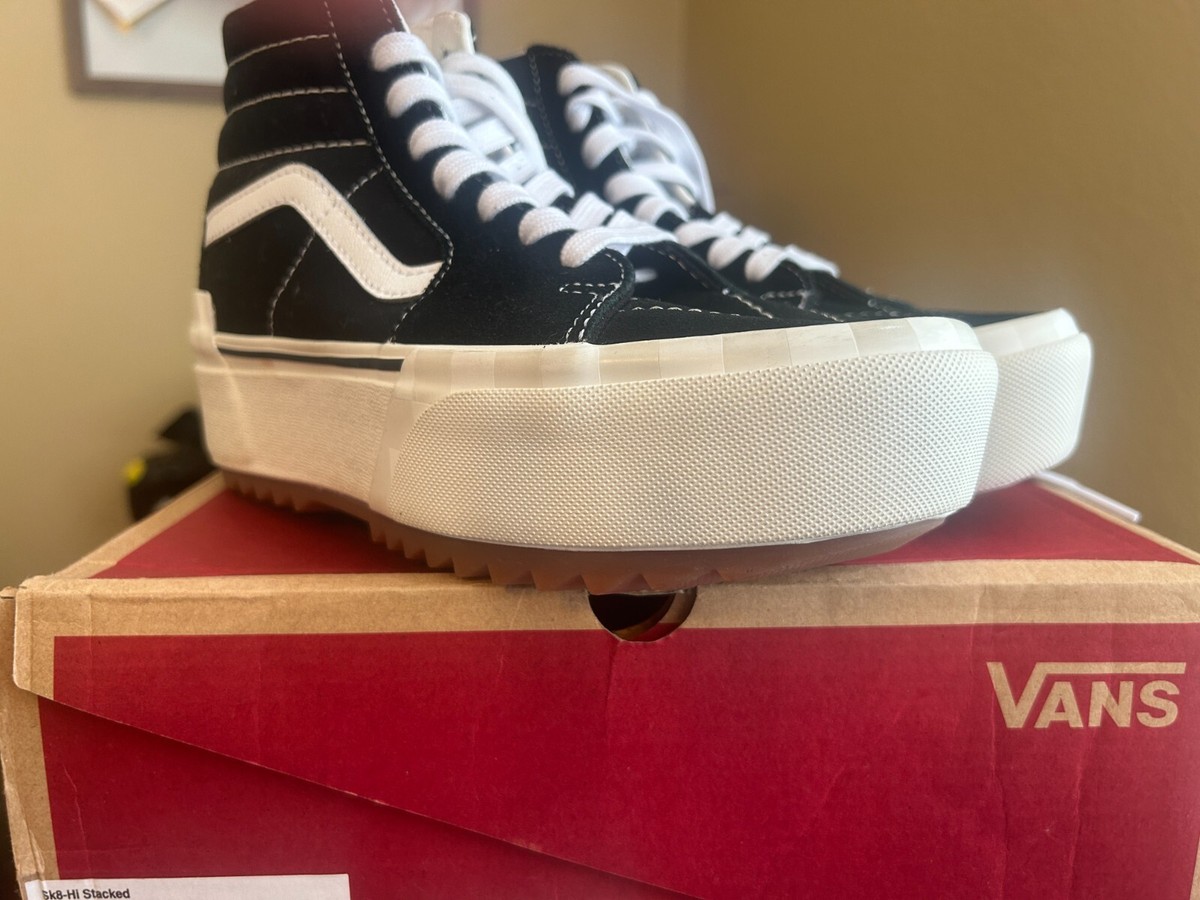 【VANS】SK8-Hi Stacked 厚底スニーカー 関税/送料込み VANS♢ハイカット SK8-Hi Stacked 厚底スニーカー 送関込 (VANS
