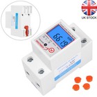 LCD digital electricity meter AC meter DIN rail KWh counter wattmeter 230V Sets