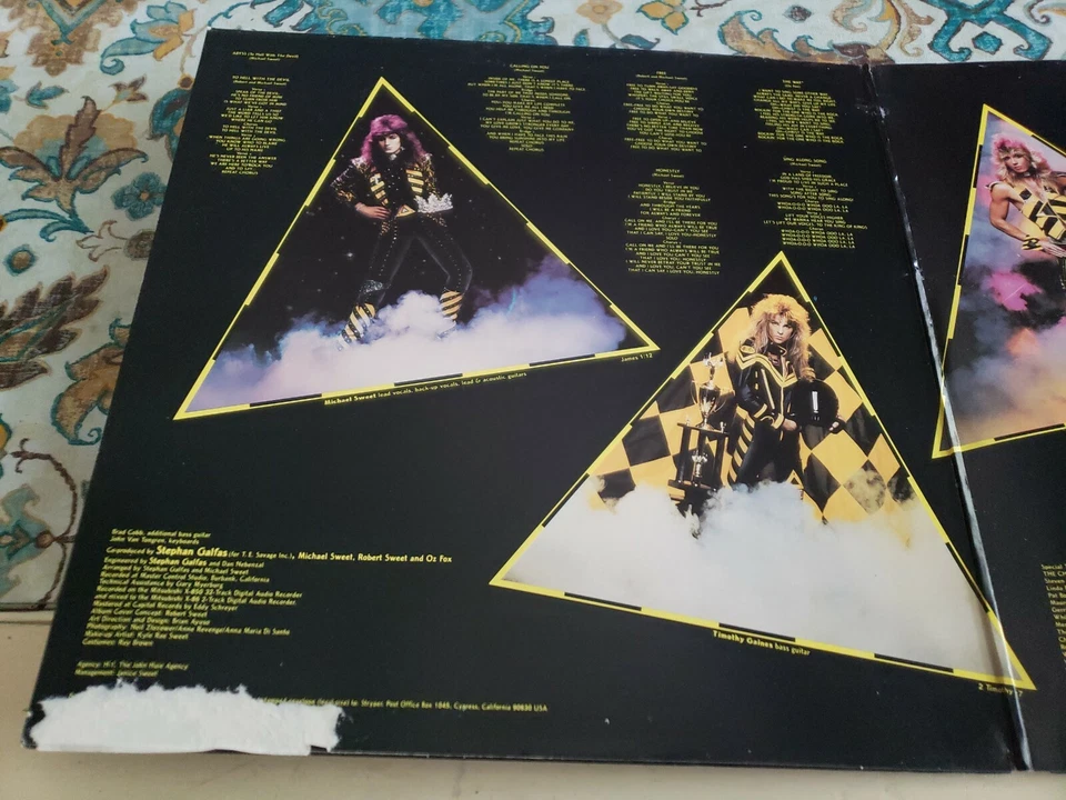 STRYPER Holy Grail To Hell w/the Devil LP Signed Michael Sweet  Concert Set List - Image 2 of 4