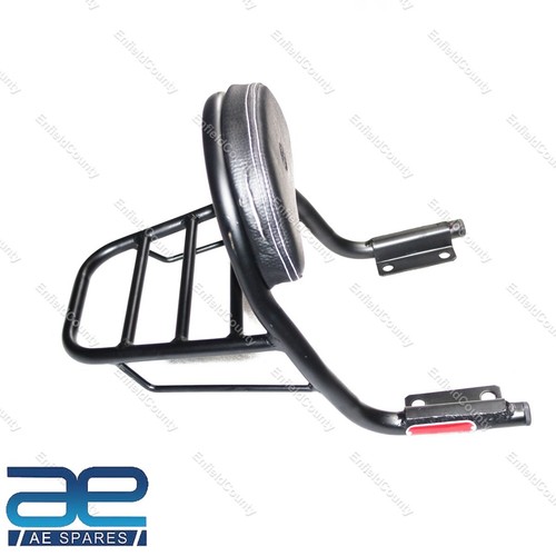 For Royal Enfield Interceptor 650 Rear Luggage Rack & Back Rest With Cushion - Picture 1 of 12