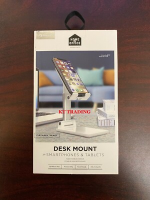 PREMIER ~ Premium Alloy Weighted Base DESK MOUNT Smartphone iPhone Tablets ~ NEW