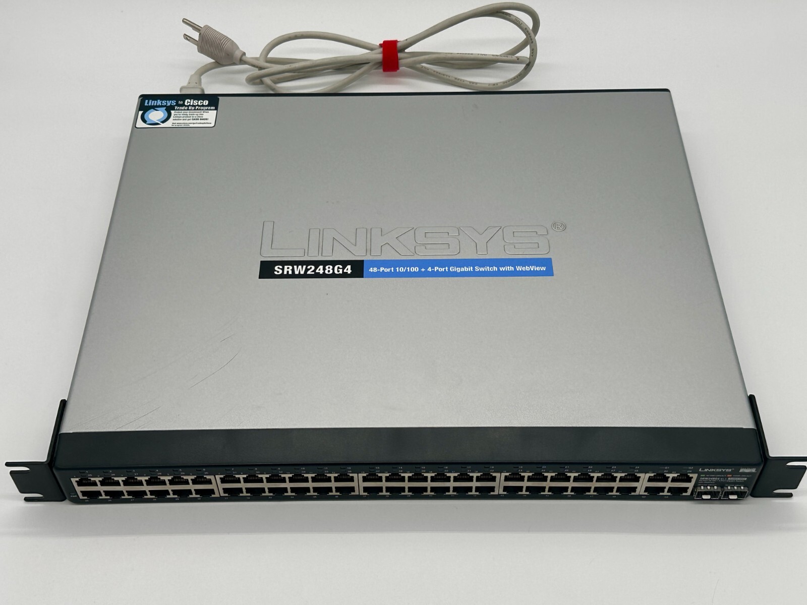 Cisco Linksys SRW248G4 48-Port Rack-Mountable Ethernet Switch - TESTED