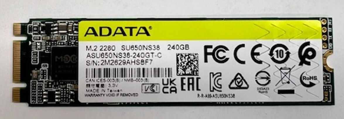 ADATA 240GB SATA SSD M.2 2280 3D NAND Ultimate SU650 ASU650NS38