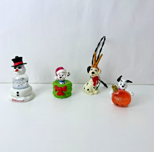 Vintage Disney 101 Dalmations Christmas Assortment Ornament Tree Light Snowglobe