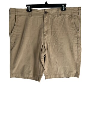 Urban Pipeline Flat Front Hits At The Knee Shorts Khaki Men Size