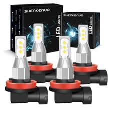 4 x H11+H11 LED Headlight Bulbs 6000K High/Low Beam for 2014-2017 Infiniti QX50