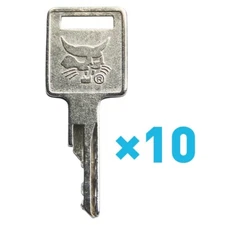 10PCS Ignition & Door Keys 6693241 Skid Steer Loader Track Suitable For Bobcat