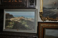 well Listed Johan Ulrik Bredsdorff Oil On Canvas, Coastal Landscape, Signed