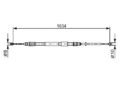 BOSCH Flessibile del freno 1987481565