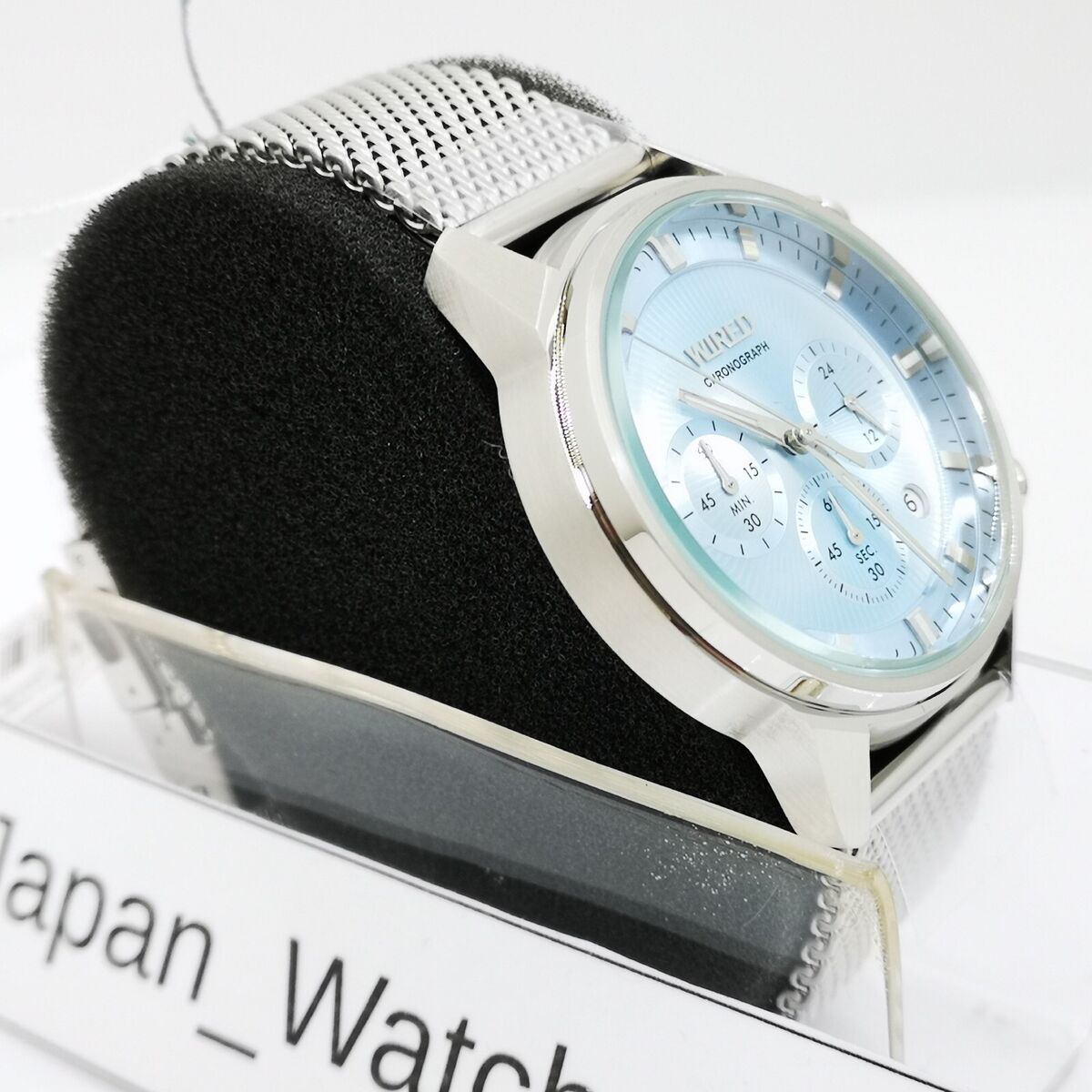 SEIKO WIRED TOKYO SORA series AGAT454 Sky Blue Chronograph Men Watch New in Box