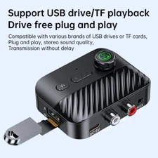 Bluetooth Receiver Transmitter 3.5mm AUX RCA Wireless HiFi Stereo Audio Adapter