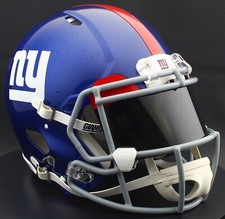NEW YORK GIANTS NFL Football Helmet with REVO BLACK Visor / Eye Shield