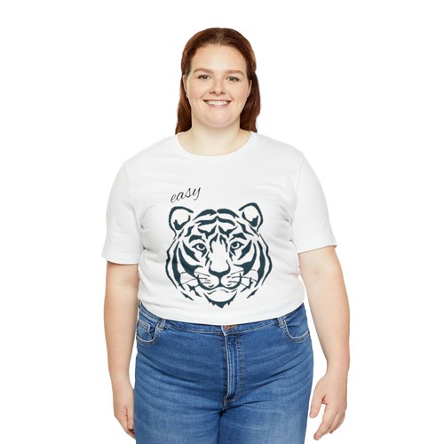 Easy Tiger Graphic Tee Shirt, Tiger Shirt woman, Wild Animal T-shirts - Picture 14 of 79