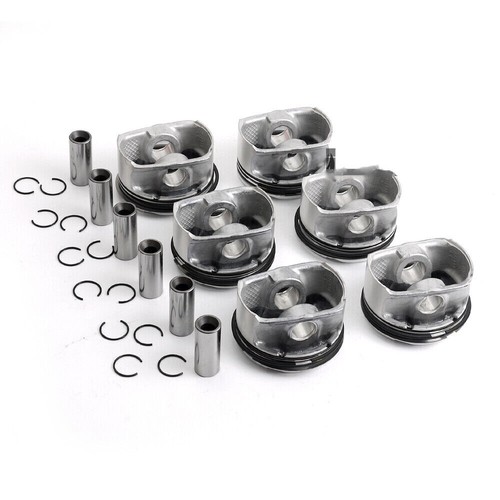 6PCS 3.0L Pistons & Rings Set 10.7:1 For BMW E90 E60 E83 128i 328i 528i X1 N52 - Picture 4 of 4