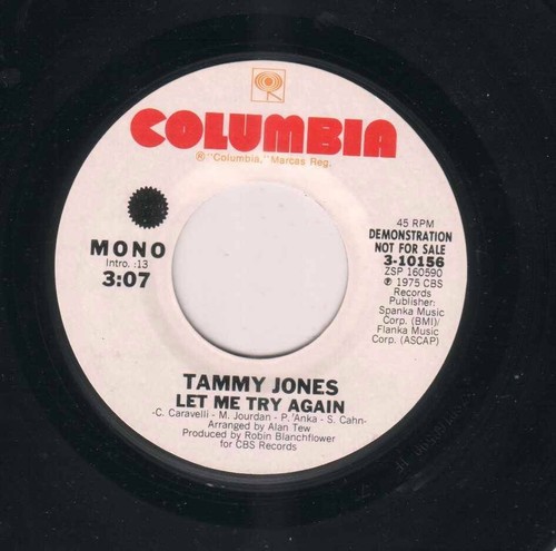 Tammy Jones - Let me try Again - Columbia Records - Demonstration Copy - Foto 2 di 2