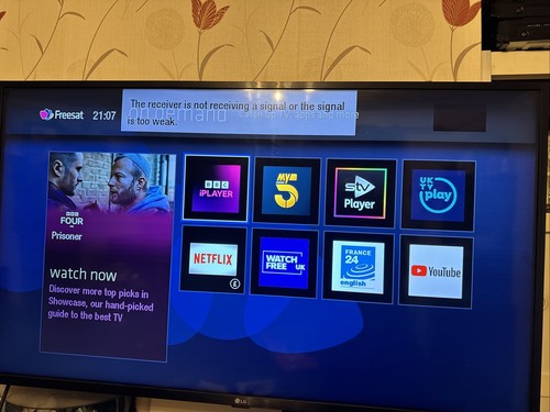Humax HDR1100S 500GB Freesat Recorder Receiver with Netflix, Catch up TV & apps - Afbeelding 9 van 10