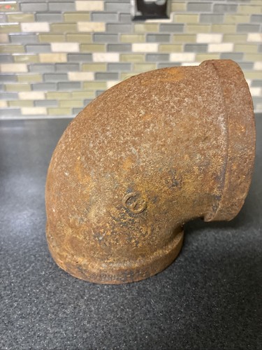 3" Steel Double Female NPT 90° Elbow Cast Pipe Fitting 3 in. Plumbing Connection - Picture 7 of 13