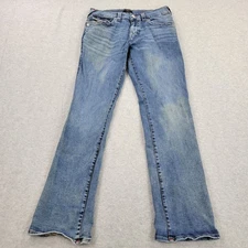 True Religion Ricky Jeans Mens 32 Blue Relaxed Straight Denim meas 32x32
