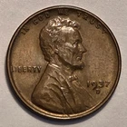 Nicer Low Mintage 1937 D Lincoln Wheat Cent