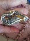 Komodo dragon crystals gold plate ajustable ring — photo 3