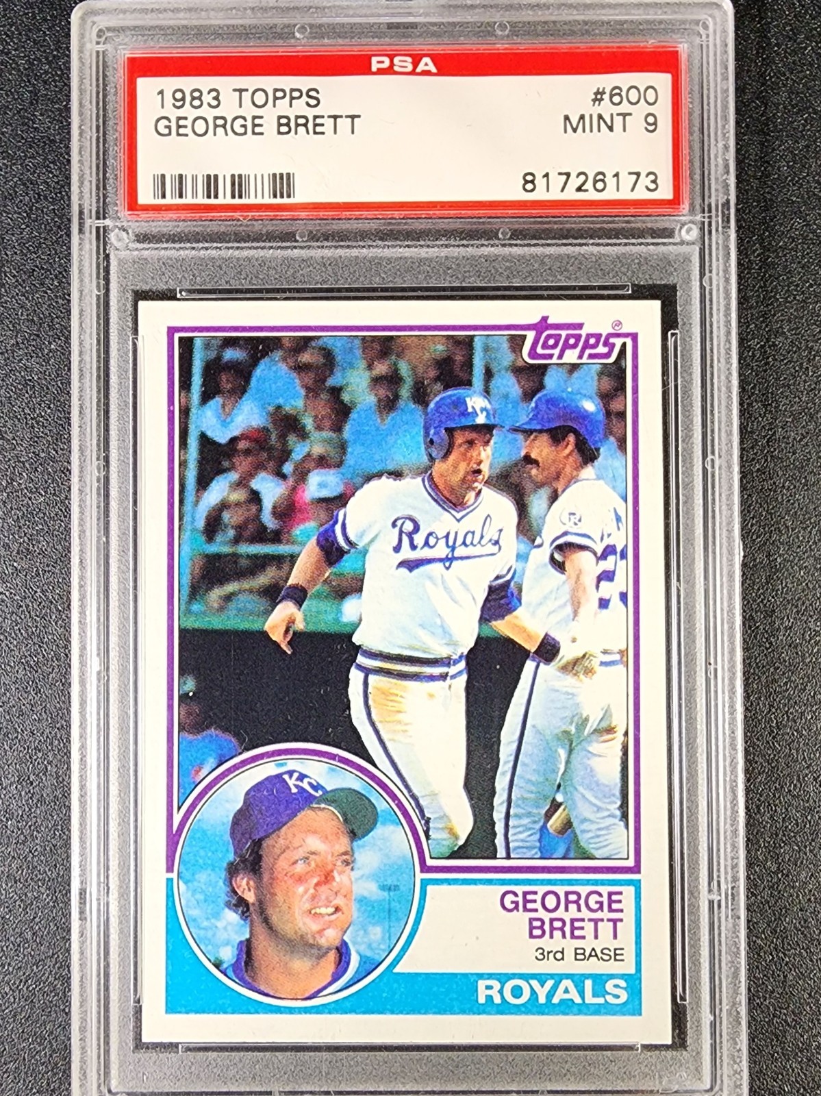 1983 Topps #600 George Brett HOF - PSA 9 MINT