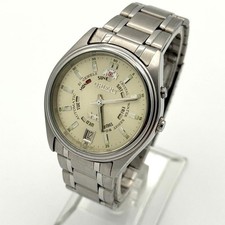 ORIENT EM5J C0 Watch THREE STAR DATE Automatic Timepiece Vintage Style