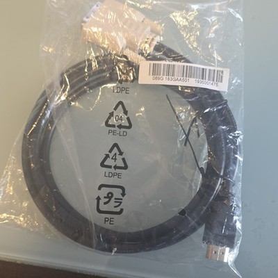 HDMI Standard Male to DVI-D Dual Link Male Cable 1:1 Black 089G183GAA501