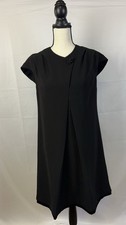 Vera Wang Simple Vera Dress Women Size Medium Black Pre-owned