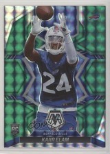 2022 Panini Mosaic Rookies Green Mosaic Prizm Kaiir Elam #373 11pj