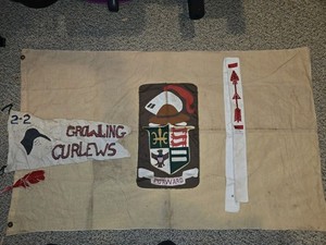 Vintage 80's Boy Scouts BSA Forward Flag 3x5,Order Of The Arrow,Curlews Pennant