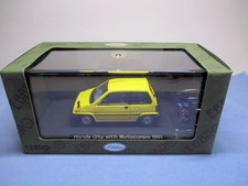 EBBRO 1/43 HONDA CITY with MOTOCOMPO YELLOW 1981 707961
