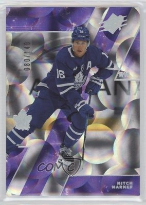 2023-24 SPx Purple Parallax 80/149 Mitch Marner #30 1m2s