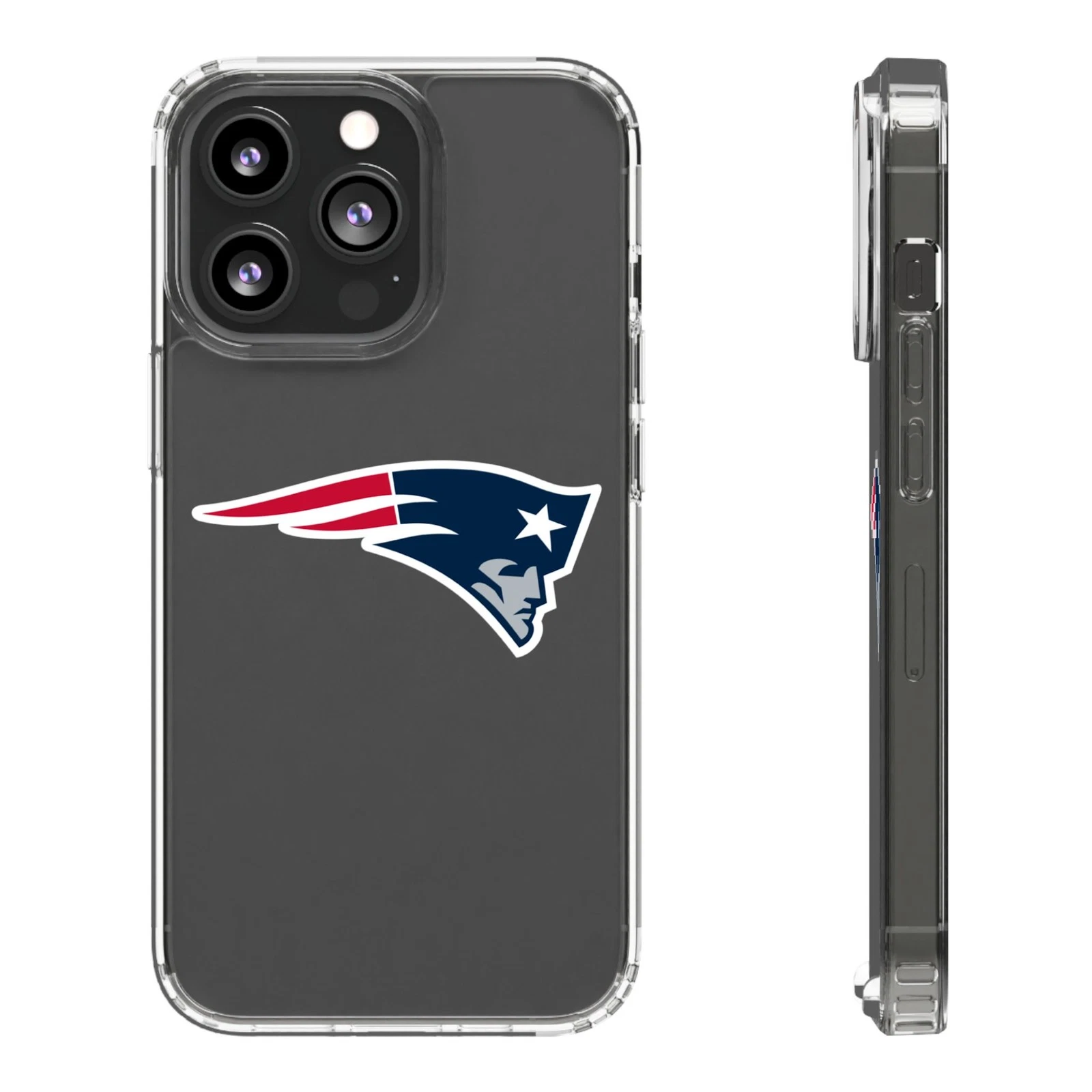 New England Patriots Clear Phone Case for iPhone
