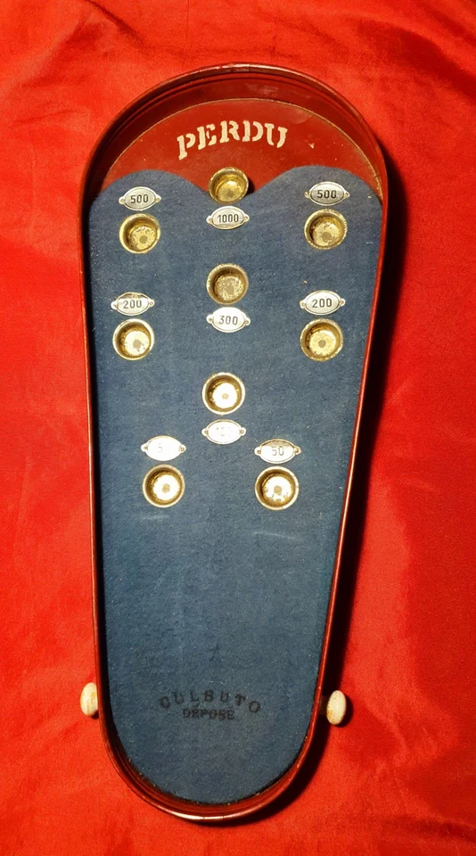 Le Culbuto Jeu De Culbutants 48cm Complet Ancien Jeu de Bar Antic French Game - Photo 2/4