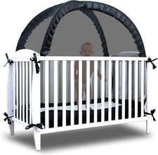Crib Tent Safe Net for Full-Size Cribs  Pop-Up, See-Through Mesh