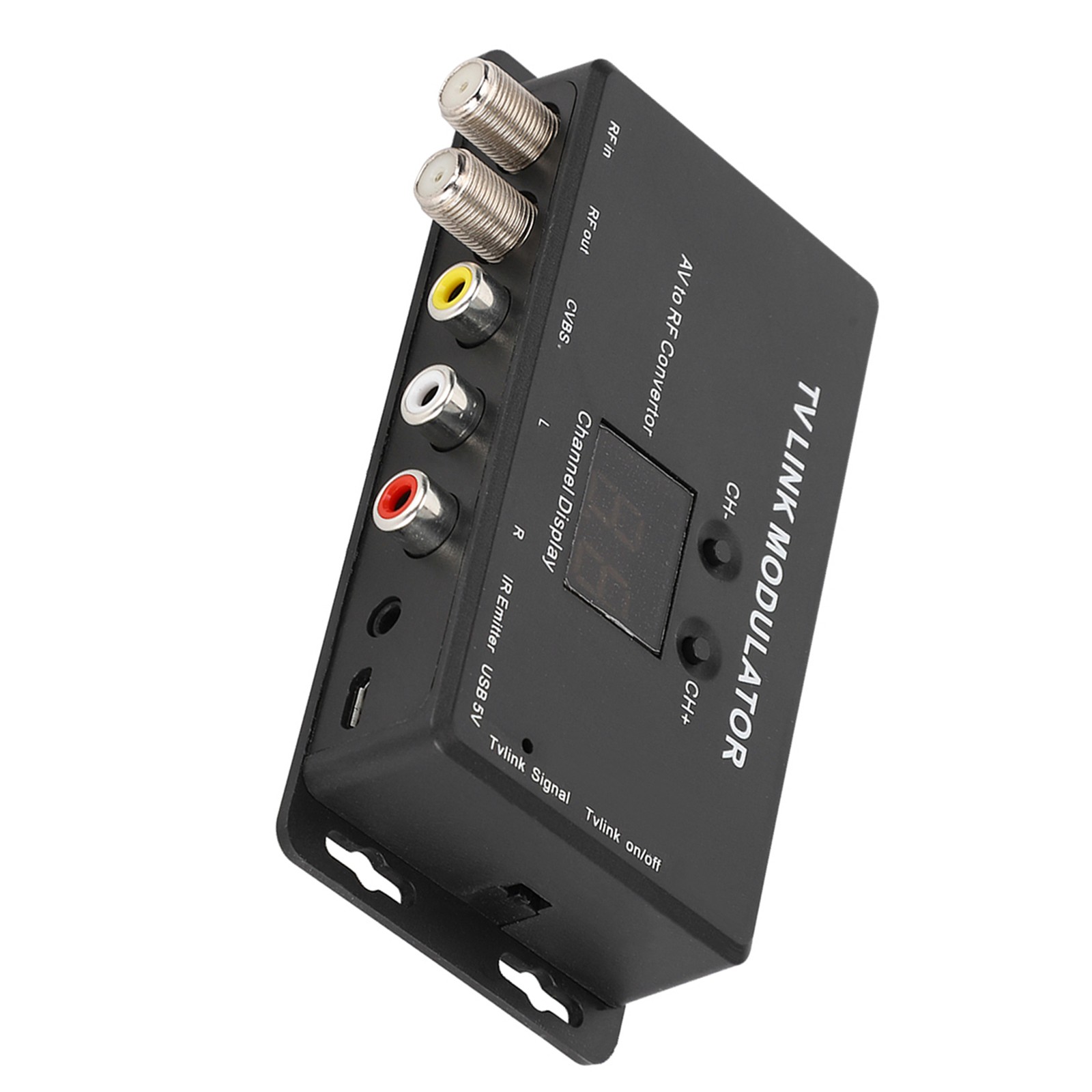 TM70 UHF TV LINK Modulator AV To RF Converter IR Extender With Channel Displ XD