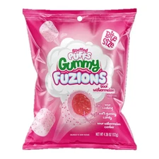 Stuffed Puffs Sour Watermelon Gummy Fuzions 4.36oz Sour Coating Sour Watermelon