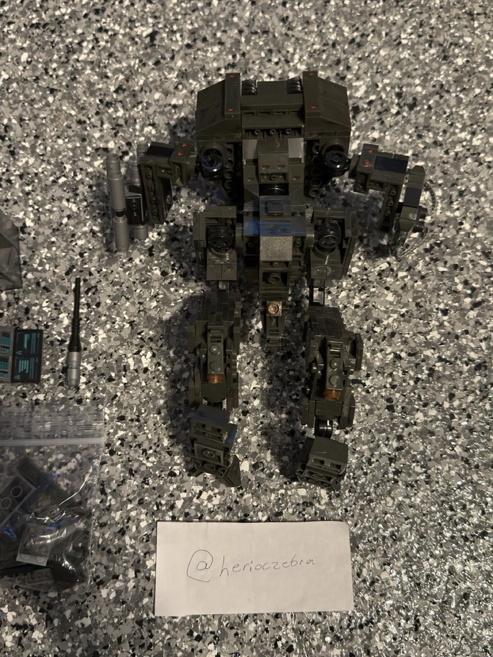 Halo Mega Bloks UNSC Mantis Set #97115 100% Complete w/ Figure + Instructions - Image 4 of 4