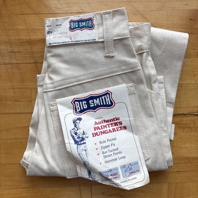 Deadstock Vintage 70s Big Smith Painters Pants Jeans Sz 8 22.5x23.5 USA