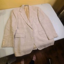 Men s Imperial By Haggar Tweed Herringbone Blazer Jacket 40 Slim USA