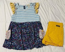 Matilda Jane Painted Reverie tunic  Shorts Brilliant Daydream Size 8