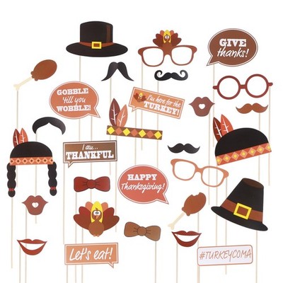 29 Pcs Thanksgiving Dekorationen Thanksgiving- Foto-Requisite