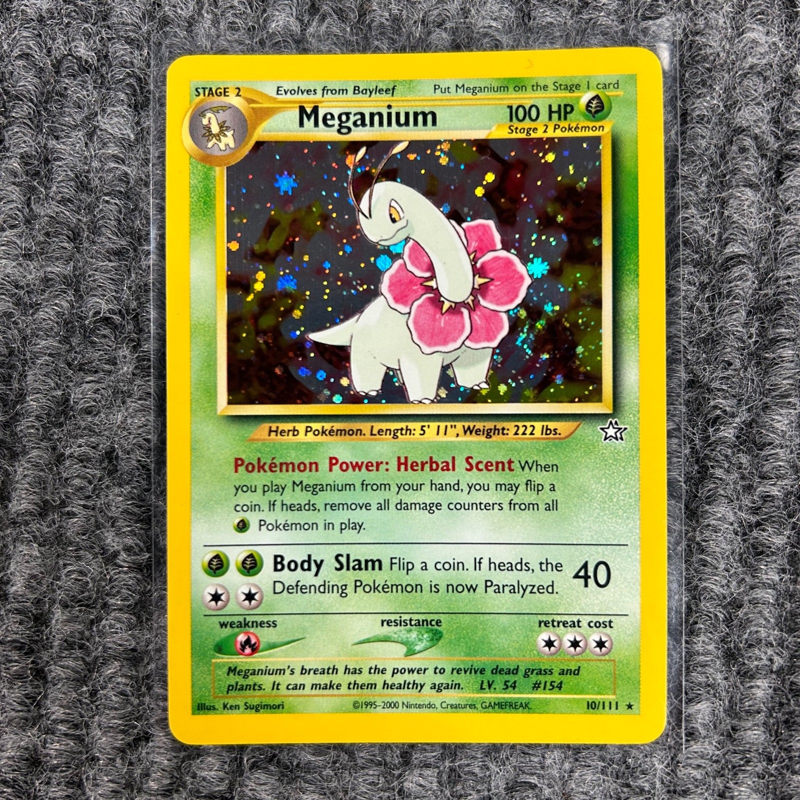 Vintage Pokémon - Neo Genesis - Meganium - 10/111 Holo Rare - NM/Mint Unlimited