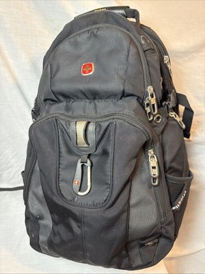 SWISS GEAR Air Flow Backpack Scan Smart Tablet Pockets Black Adjustable Straps