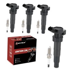 UF611 Ignition Coil Pack and Iridium Spark Plugs Set of 4 Compatible with