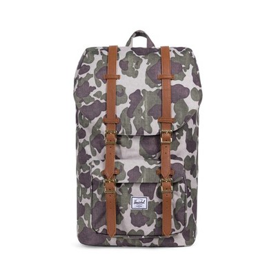 Herschel Little America Frog Camo/Tan Synthetic Leather