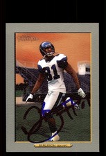 Signed Football Card Auto Nate Burleson 2006 Topps Turkey Red #108 Seahawks