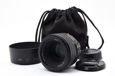 [Almost Unused w/ Hood] Nikon AF-S NIKKOR 50mm f/1.8 G Standard Lens From JAPAN