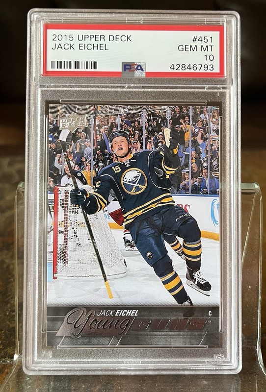 2015 Upper Deck Young Guns #451 Jack Eichel Rookie RC PSA 10 Gem Mint 💎
