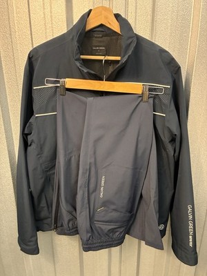 Galvin Green Gore-Tex Paclite Waterproof Golfanzug Jacke Hose M